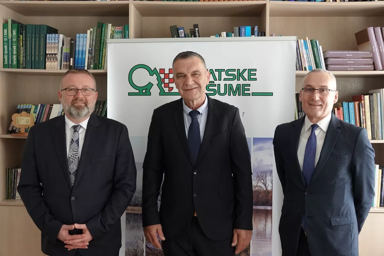 Uprava Hrvatskih &scaron;uma: Igor Fazeka&scaron;, Nediljko Dujić i Ante Sabljić