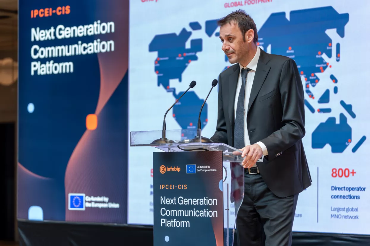 Silvio Kutić, glavni izvršni direktor InfobipaIPCEI-CIS event u Infobipu