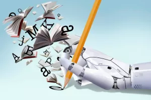 robot, ai, umjetna inteligencija, pisci, pisanje