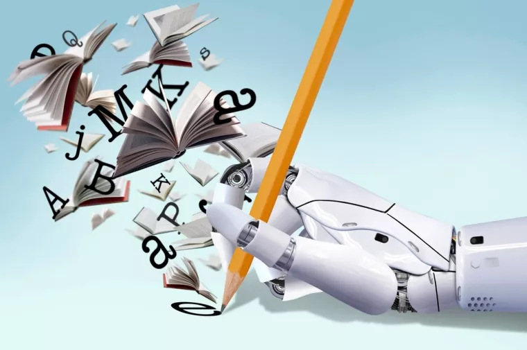 robot, ai, umjetna inteligencija, pisci, pisanje