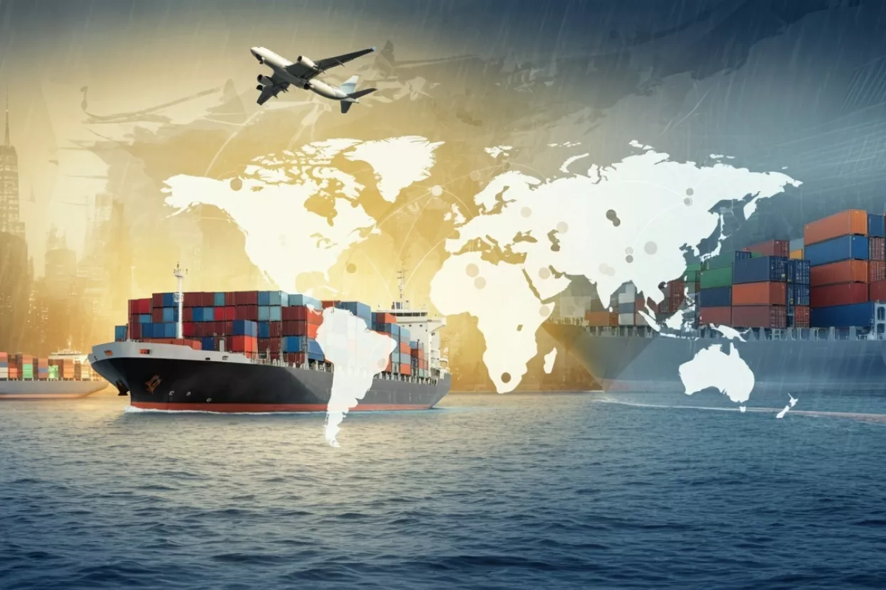 Globalna trgovina, svjetska trgovina, trgovinska razmjena, razmjena roba, uvoz, izvoz u svijet, karta svijeta