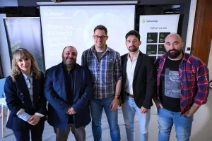 19.03.2025., Zagreb - Meetup event naziva Smart Scouting: Finding the Next Superstar with AI. Sudjeluju: René Saggiadi (Sport Republic), Marko Sukreski (Ultrax), Mihael Mindjek (GNK Dinamo), Marko Stajcer i Ines Ronko Manz iz Solvershipa.