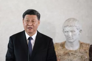 Xi Jinping Rome, Italy - March 22, 2019Xi Jinping, China's president, speaks as he attends an Italy-China business forum with Sergio Mattarella, Italy's president, at the Quirinale Palace in Rome.