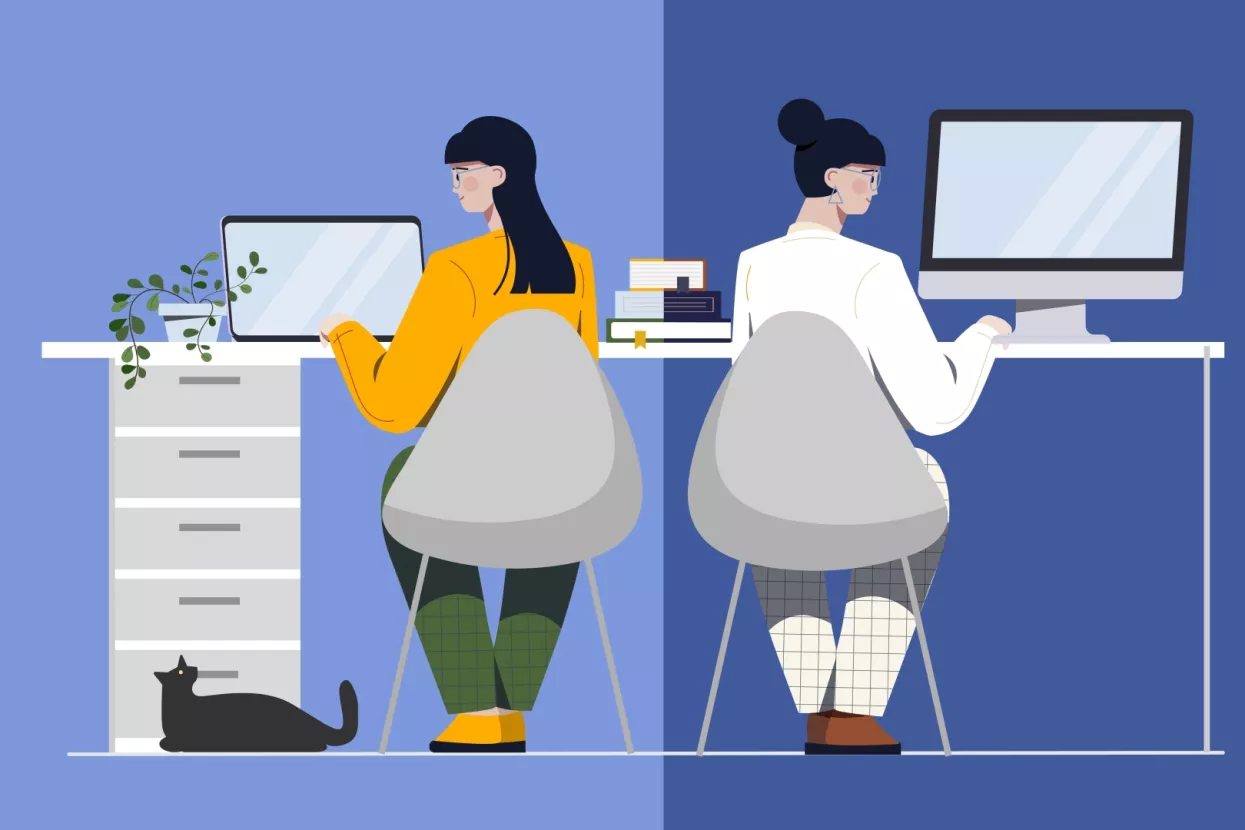 hibridni rad, home office, ured