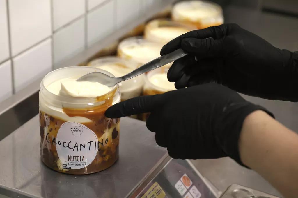 Croccantino, proizvodnja sladoleda