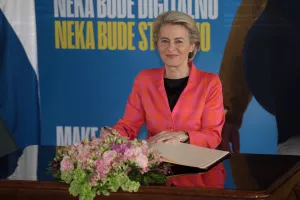 DOLAZAK URSULE von der LAYEN U ZAGREB, Ursula von der Leyen, Andrej Plenković, Gordan Grlić Radman, Dubravka Šuica