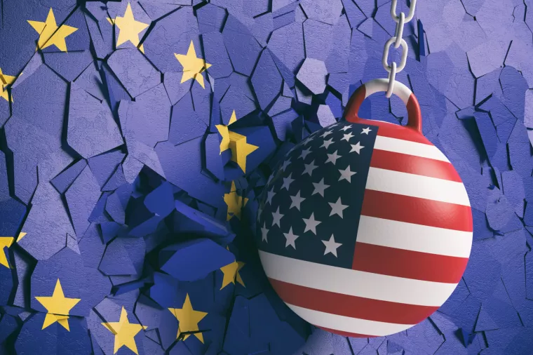 Sukob, SAD, EU, kugla, razbijanje, konflikt