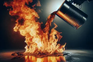 Benzin, vatra, dolijevanje, požar, ulje na vatru