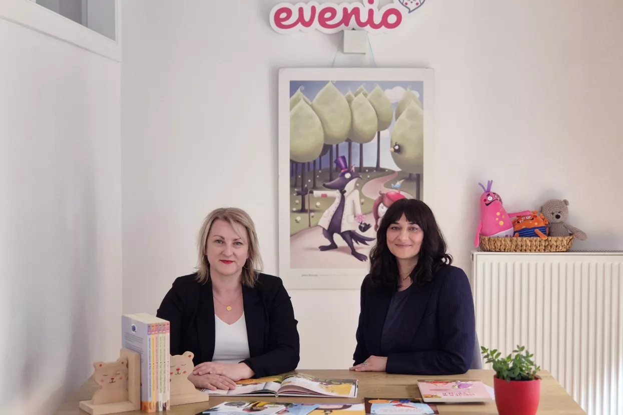 Jelena Kovačić i Jelena Brezovec, suosnivačice izdavačke tvrtke Evenio 