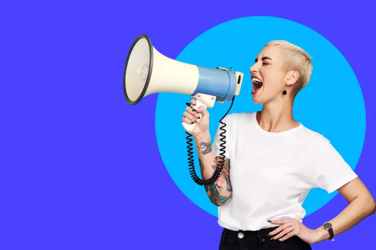 generacija Z, liderstvo, vodstvo, megafon, GenZ, glasno, deranje