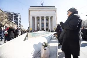 Platforma potrošača "Halo inspektore!" organizirala je prosvjed ispred Hrvatske narodne banke protiv inflacije i poskupljenja.