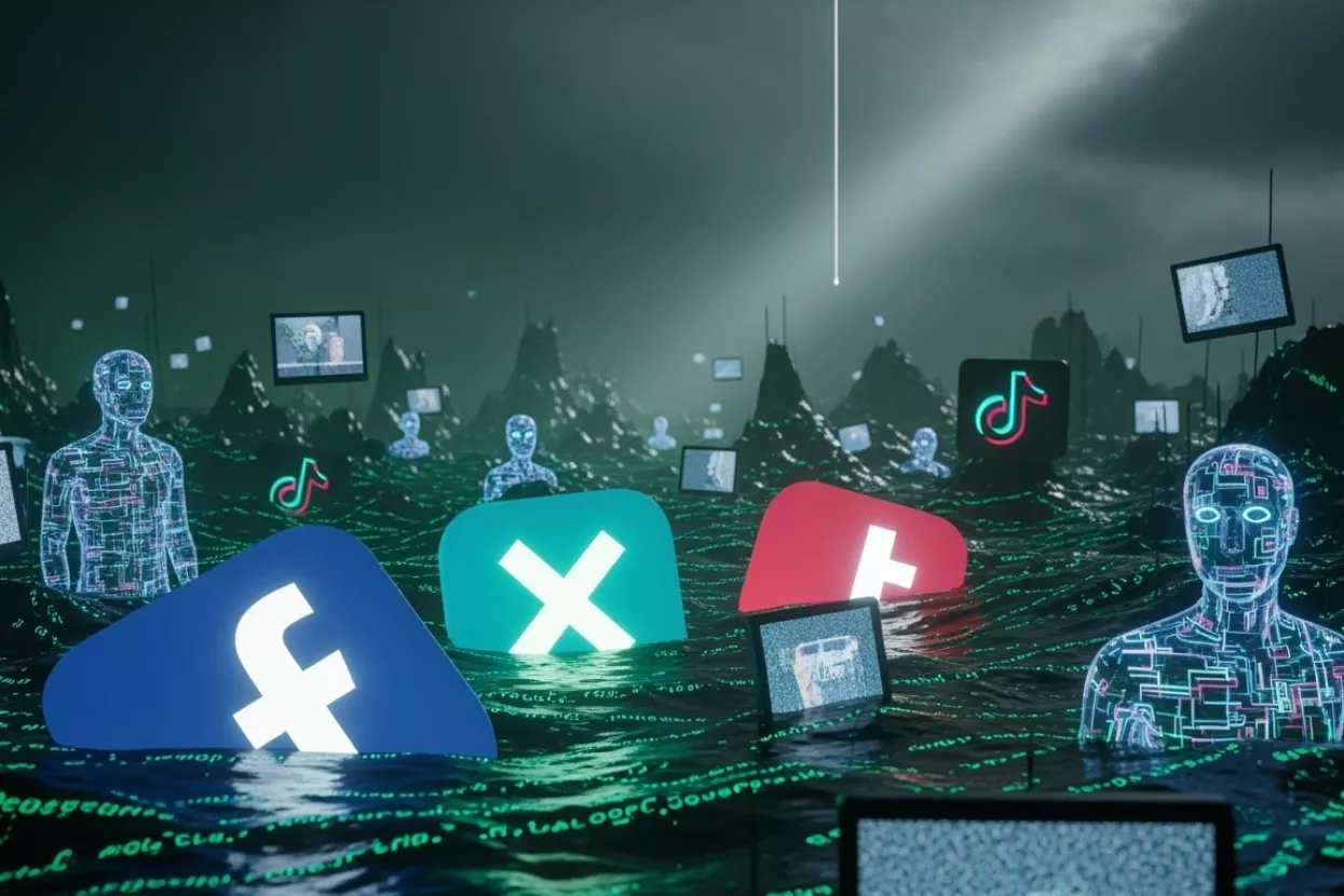 mrtvi internet, društvene mreže