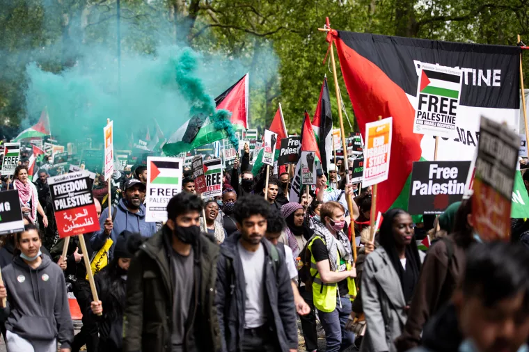 Protesti, Palestina, London
