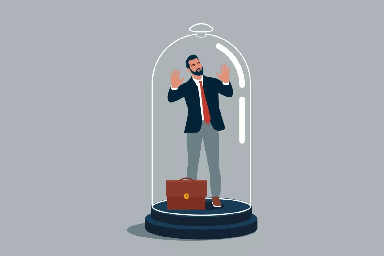 stagnacija, stakleno zvono, staklo, poduzetnik, zaostajanje, zarobljenost