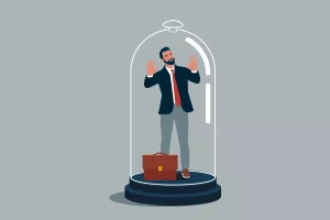 stagnacija, stakleno zvono, staklo, poduzetnik, zaostajanje, zarobljenost