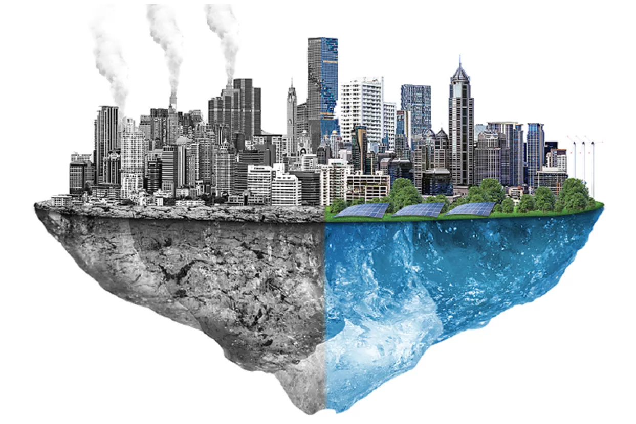 Održivost, prema Piršiću, treba graditi na nekoliko razina. Nulta razina je ponovno promišljanje prostornog planiranja kako gradovi ne bi bili klimatske klopke, to između ostalog iziskuje stvaranje zelenih oaza i otvaranje koridora prema izvoru hladnog zraka. Prva razina je osmisliti kako osigurati hranu, vodu i energiju u slučaju njihove nestašice, a posljednja razina uključuje pametni transport, održivi i odgovorni turizam, gospodarenje otpadom