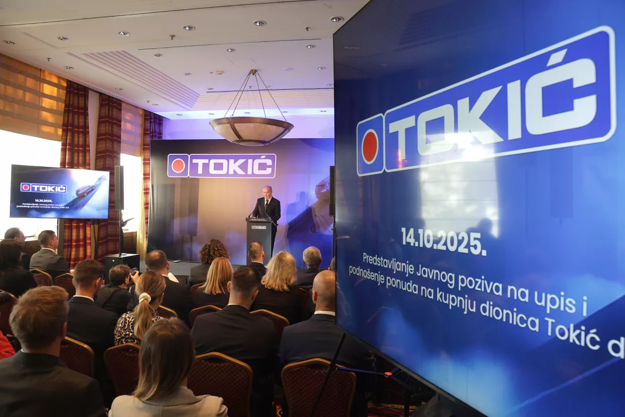 Predstavljanje izlaska na burzu tvrtke Tokić, Ilija Tokić