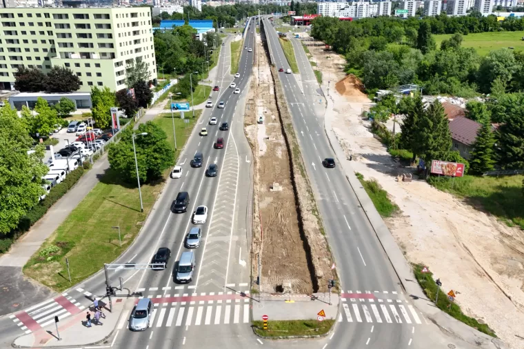 Sarajevska cesta, izgradnja, Grad Zagreb