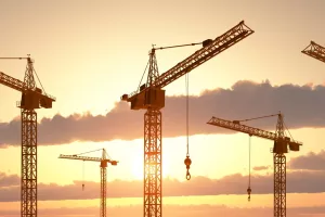 Građevinski radovi, gradilište, građevina, dizalice