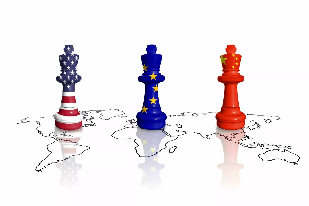 Chess made from USA, EU and China  