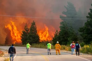 Patagonia, požari 