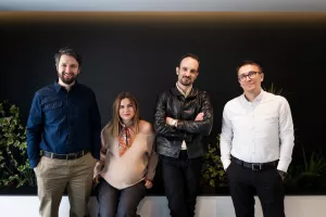 Luka Mijatović, Matija Nakić, Matej Trbara, Zrinko Dolić, suosnivači Farseera