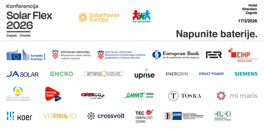 Solar Flex Croatia 2026., konferencija u organizaciji OIEH i SolarPower Europe