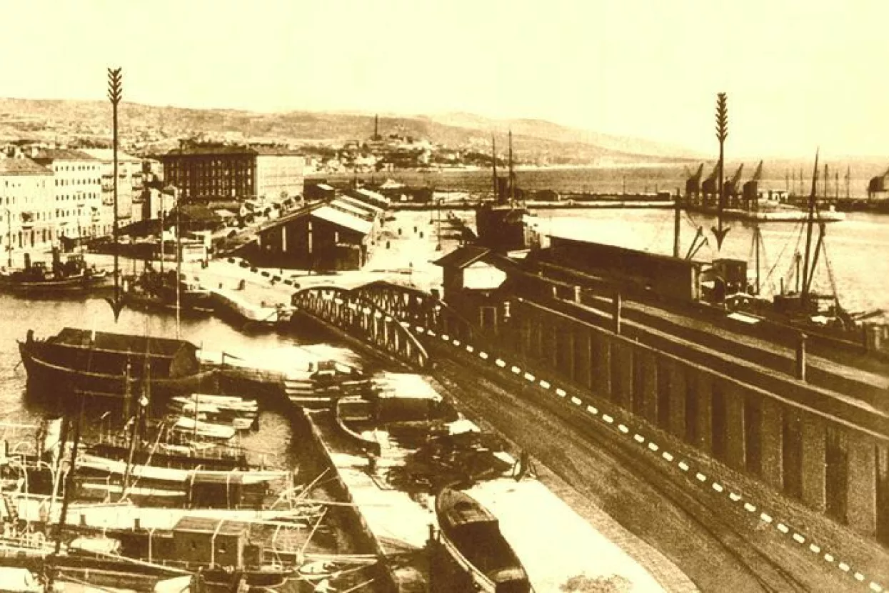 Luka Rijeka, sredina XIX. stoljeća