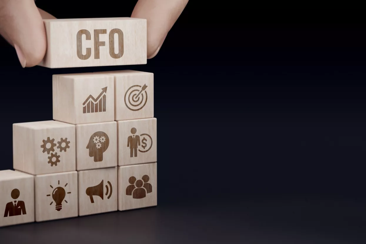 CFO - digital technology concept. Business, Technology, Internet and network concept. 3d illustration