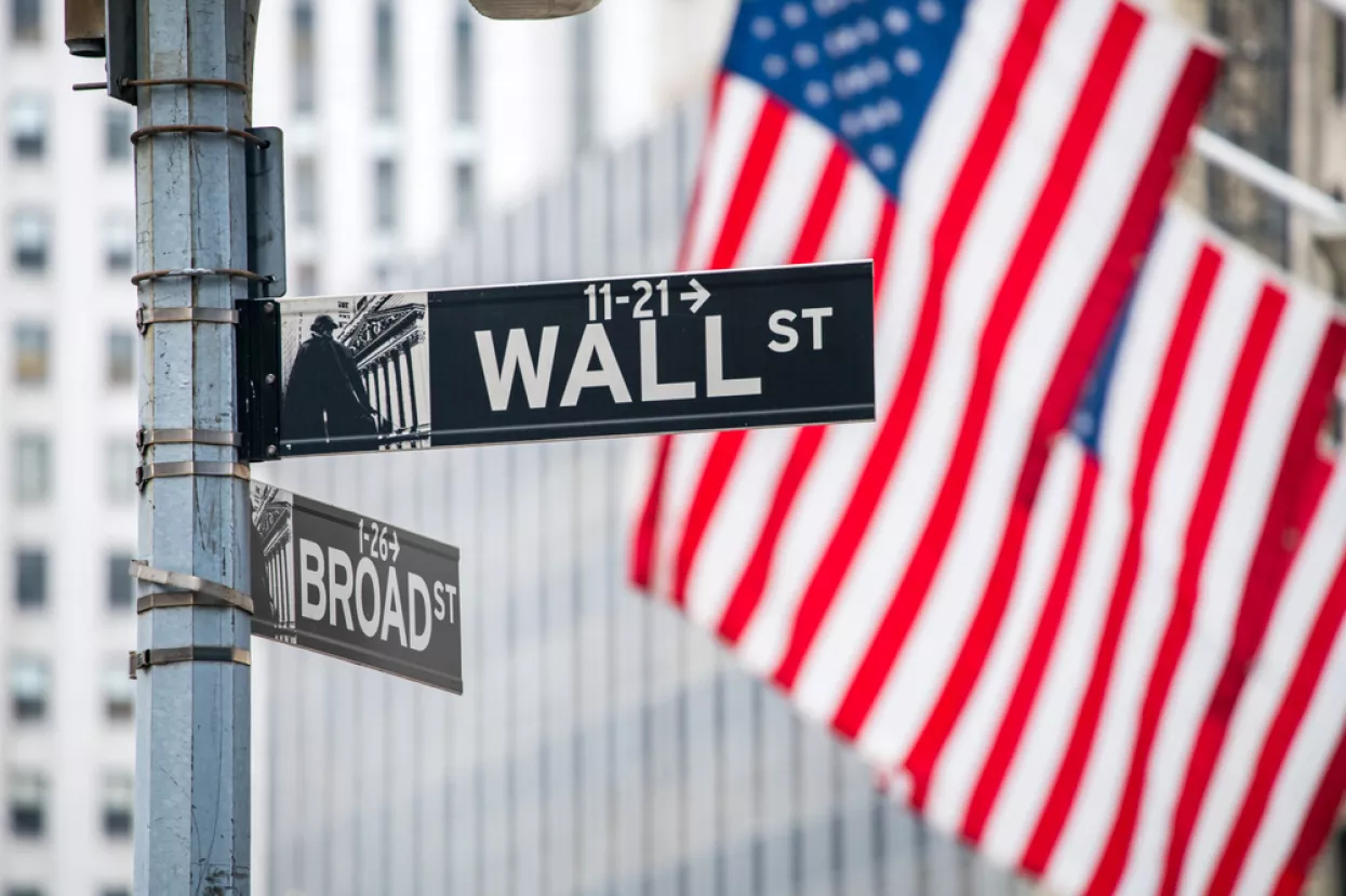 Wall Street in New York City, USA, SAD, Amerika, američka burza